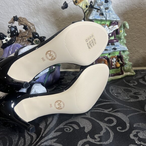 MICHAEL KORS Ava Black Patent Leather Strappy Sandal Size 7M And 9M Available - Picture 6 of 7